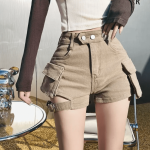 Y2K Fashion Flap Pocket Shorts - Coquette Style Aesthetic Clothing