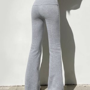 Y2K Fashion Flare Sweatpants - Coquette Style with Soft Girl Aesthetic