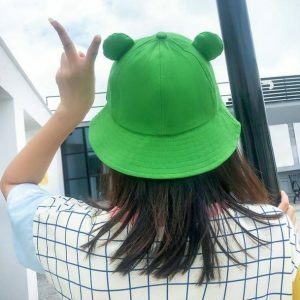 Y2K Fashion Froggy Hat: Coquette Style for Aesthetic Outfits