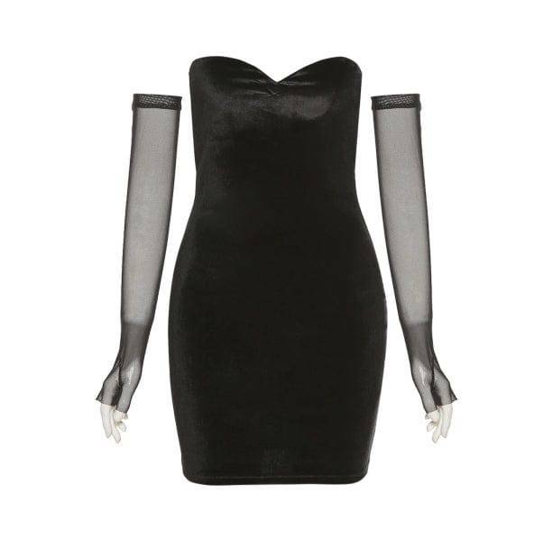 Y2K Fashion Girls Night Out Mini Dress - Dark Coquette Aesthetic Style