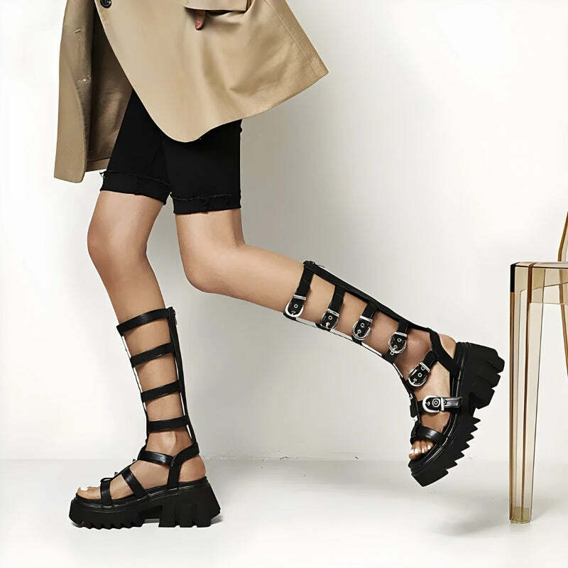 Y2K Fashion Gladiator Sandals: Coquette Style for Aesthetic Outfits