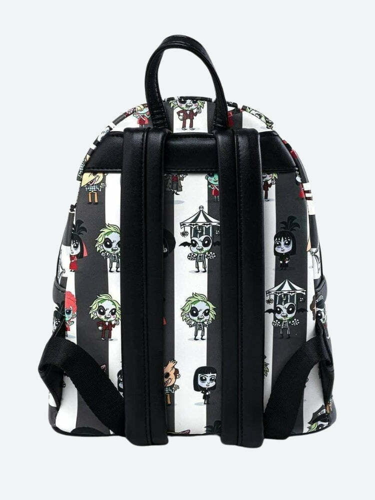 Y2K Fashion Goth Beetlejuice Backpack - Coquette Aesthetic Style