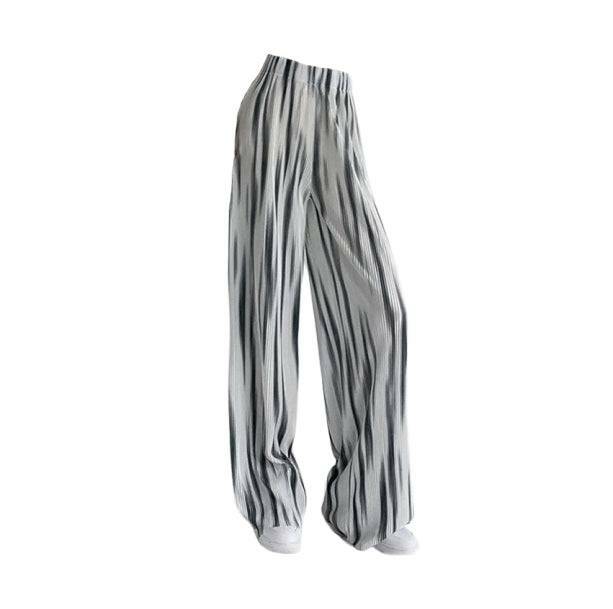 Y2K Fashion Gray Stripes Loose Pants - Coquette & Acubi Style Essential