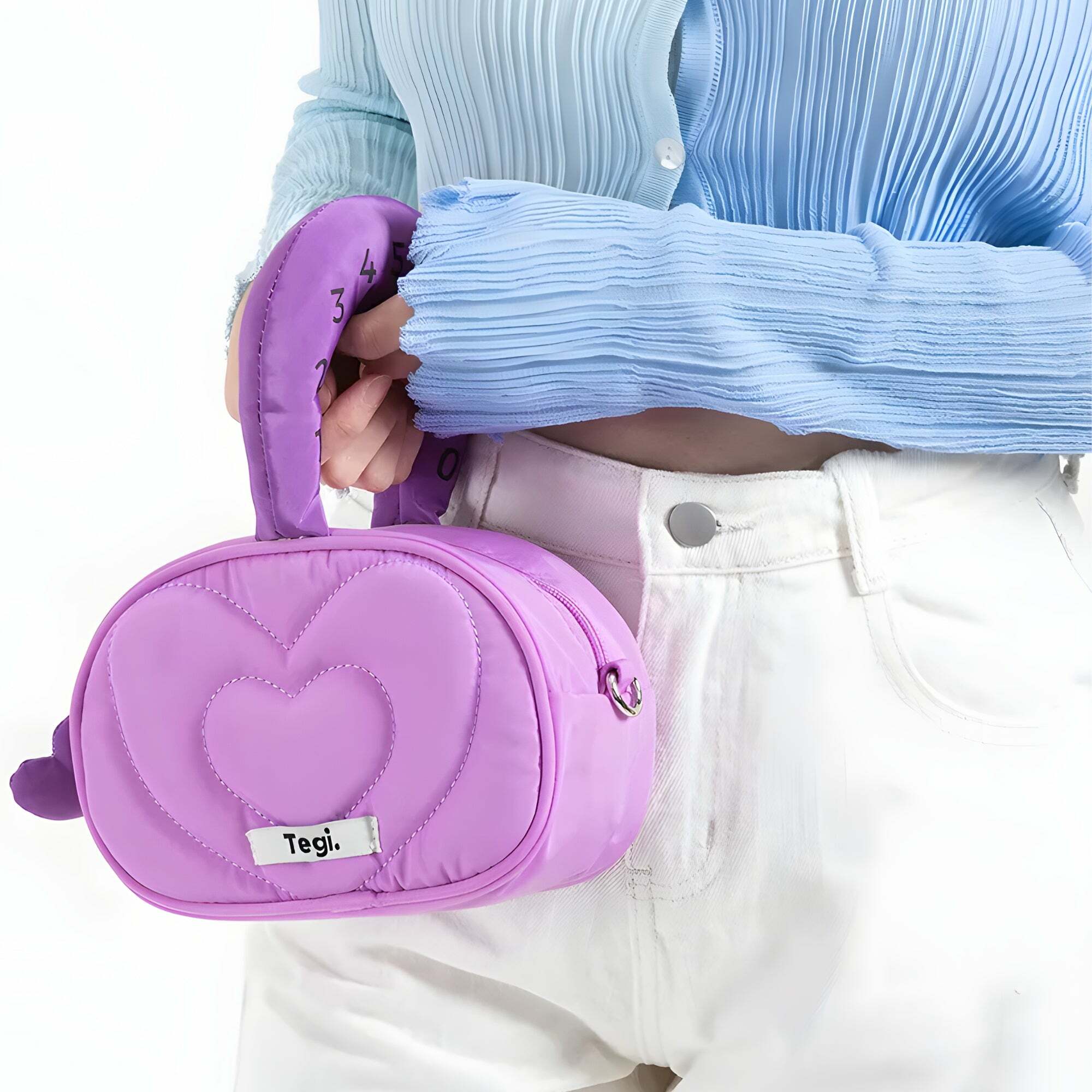 Y2K Fashion Heart Puffer Handbag - Coquette Style & Aesthetic Vibes