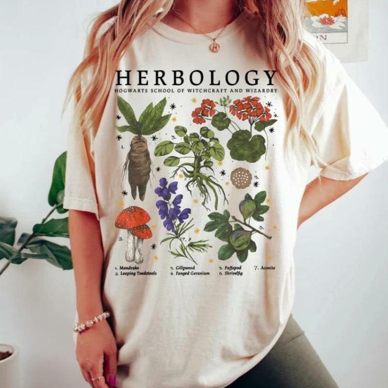 Y2K Fashion Herbology Tee: Coquette Style with Aesthetic Vibes