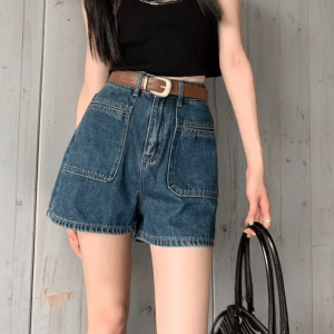 Y2K Fashion High Waisted Shorts - Coquette Style & Aesthetic Outfits