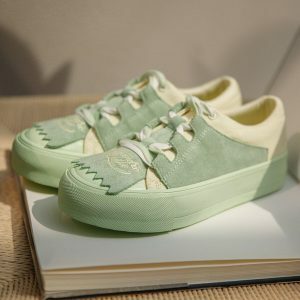 Y2K Fashion Indie Lace Up Sneakers - Coquette Style Aesthetic Footwear