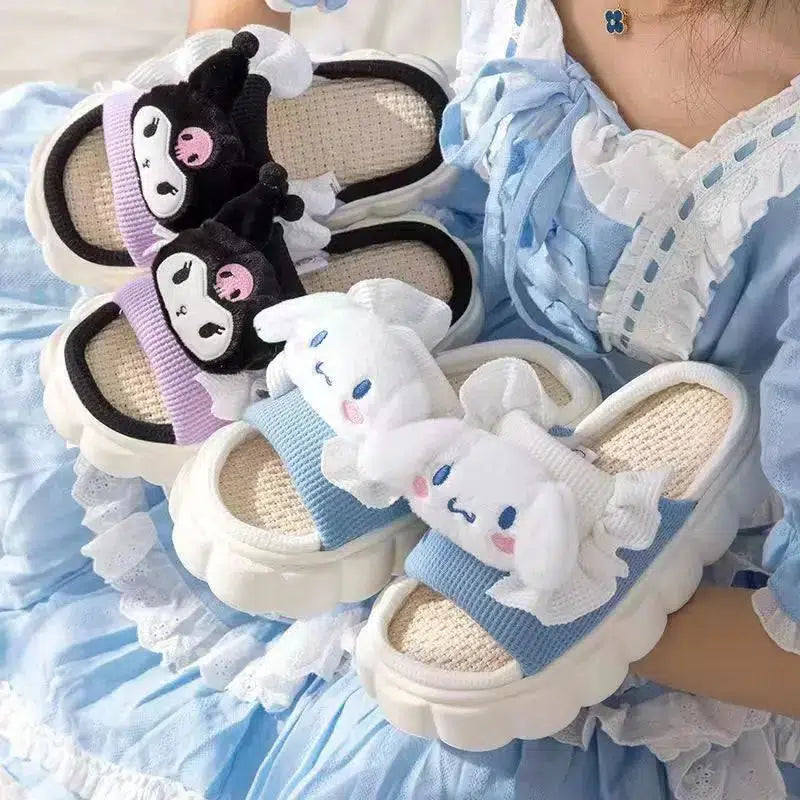 Y2K Fashion Kawaii Sanrio Slippers - Coquette Style Aesthetic Footwear