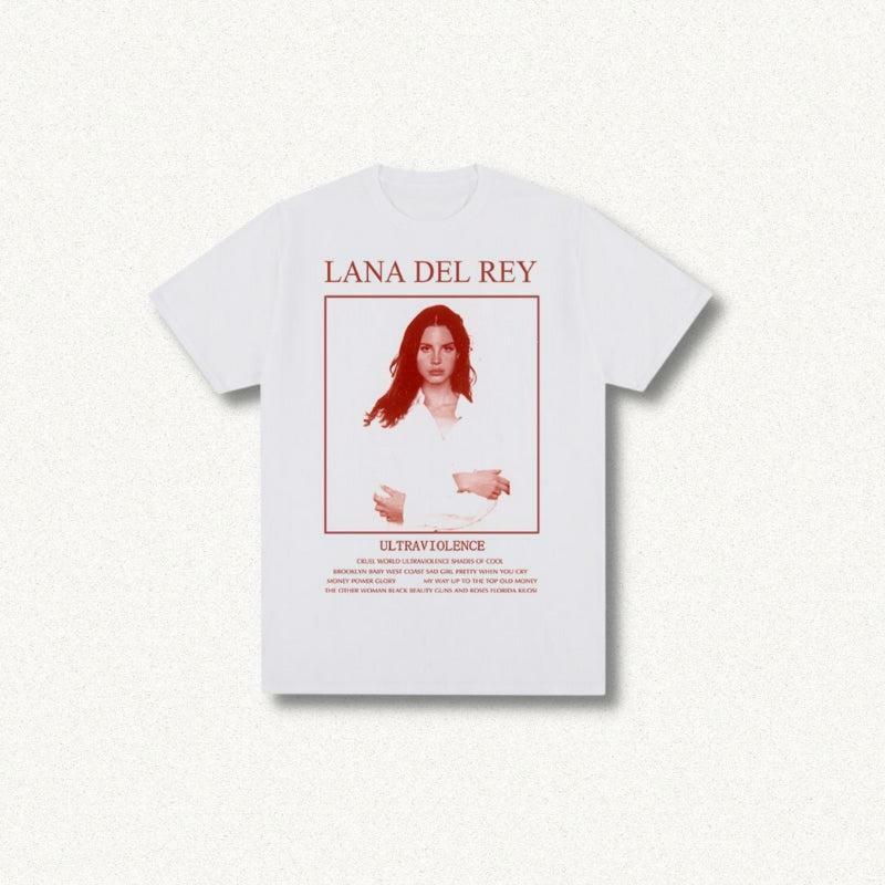 Y2K Fashion Lana Del Rey Tee - Dark Coquette Aesthetic Top