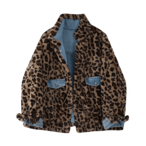 Y2K Fashion Leopard Print Reversible Jacket - Coquette & Acubi Style