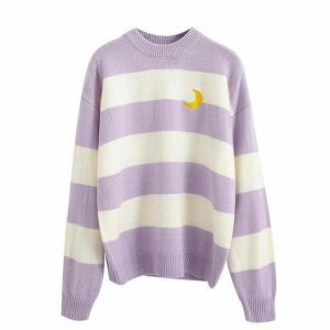 Y2K Fashion Moon Sweater: Dark Coquette Aesthetic & Soft Girl Style