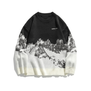 Y2K Fashion Mountain Peak Sweater - Coquette Style & Aesthetic Vibes