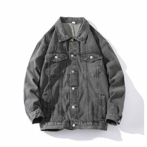 Y2K Fashion Normcore Jean Jacket - Coquette Style for Aesthetic Outfits