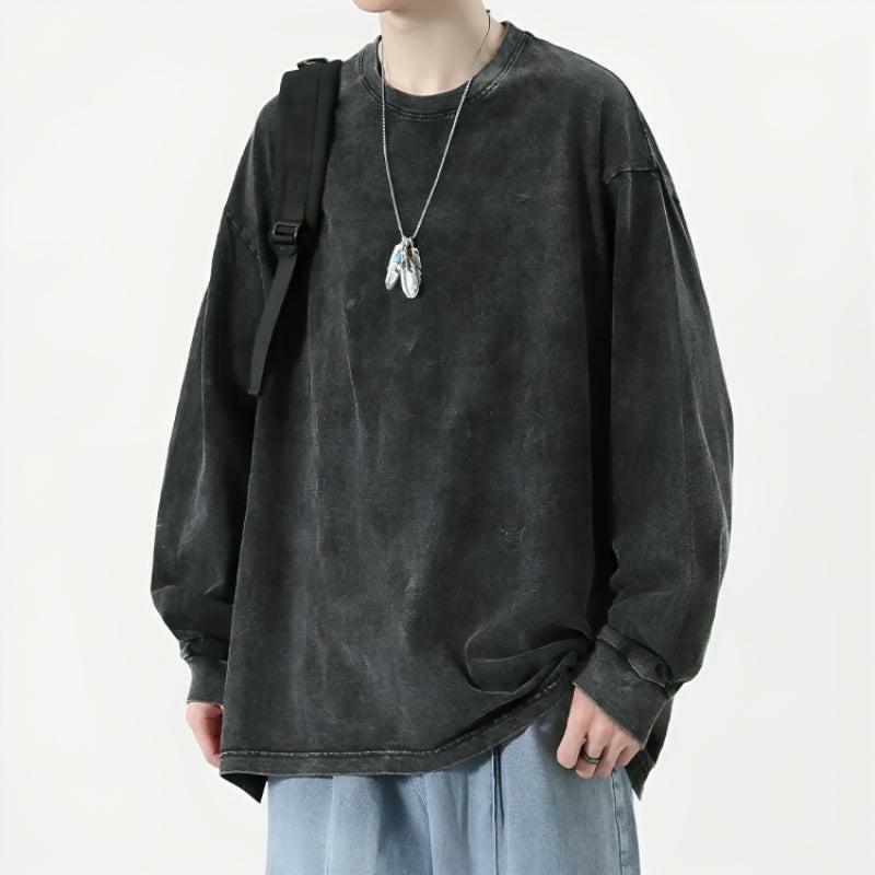 Y2K Fashion Oversized Distressed Tee - Grunge Aesthetic Essential