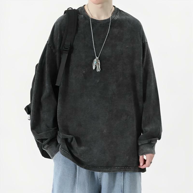 Y2K Fashion Oversized Distressed Tee - Grunge Aesthetic Essential