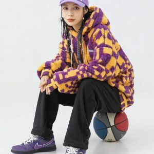 Y2K Fashion Oversized Plush Hoodie - Coquette & Acubi Aesthetic Style