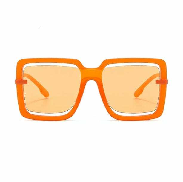 Y2K Fashion Oversized Square Retro Glasses for Coquette & Acubi Style