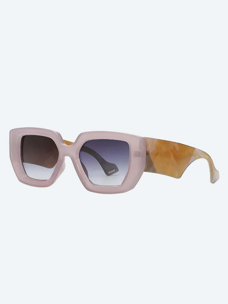 Y2K Fashion Oversized Square Sunglasses - Coquette & Acubi Style