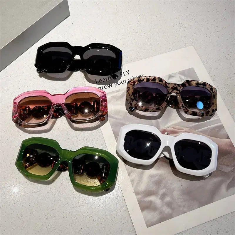 Y2K Fashion Oversized Square Sunglasses for Coquette & Acubi Styles