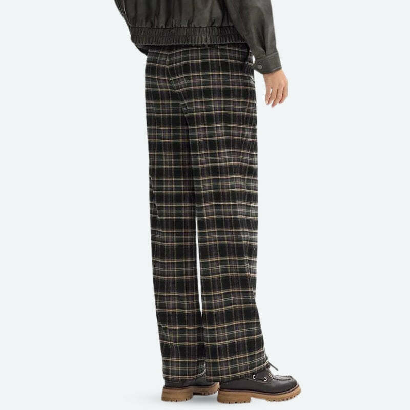 Y2K Fashion Plaid Pajama Pants - Cozy Coquette Style for Aesthetic Vibes