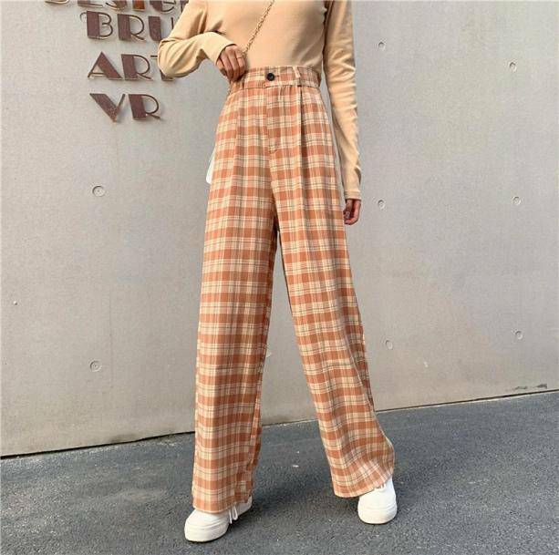 Y2K Fashion Plaid Pants - Acubi Style Coquette Aesthetic Clothing