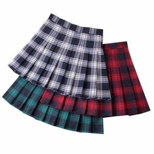 Y2K Fashion Plaid Skirt - Coquette Style Aesthetic Clothing for Women