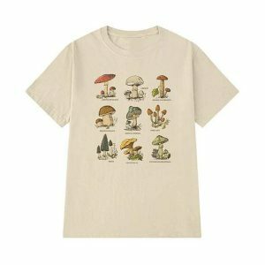 Y2K Fashion Poisonous Mushrooms T-Shirt - Dark Coquette Aesthetic Tee