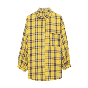 Y2K Fashion Preppy Plaid Shirt - Coquette Style Aesthetic Outfit