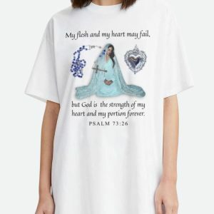 Y2K Fashion Psalm 73:26 Tee - Coquette Style with Aesthetic Vibes