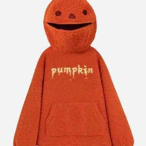 Y2K Fashion Pumpkin Hoodie - Dark Coquette Aesthetic & Soft Girl Style