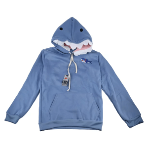 Y2K Fashion Shark Bite Hoodie - Dark Coquette Aesthetic & Soft Girl Style