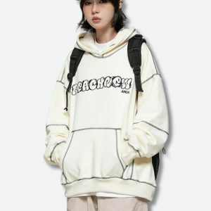 Y2K Fashion Skater Hoodie - Dark Coquette Aesthetic with Bubble Skirt Vibe