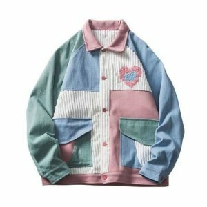 Y2K Fashion Soft Girl Pastel Jacket - Coquette Aesthetic Outerwear