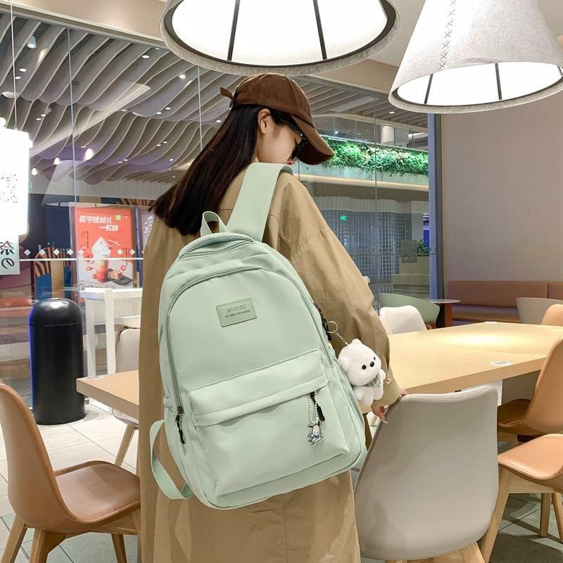 Y2K Fashion Soft Girl Waterproof School Backpack - Aesthetic Coquette Style