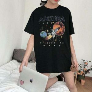 Y2K Fashion Space Arizona T-Shirt - Coquette & Acubi Aesthetic Style