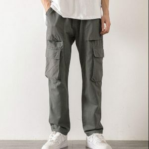 Y2K Fashion Straight Leg Cargo Pants - Acubi Style & Coquette Aesthetic