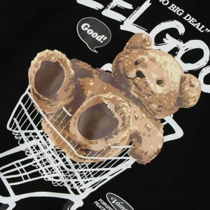 Y2K Fashion Teddy Bear Hoodie - Coquette Style & Aesthetic Vibes