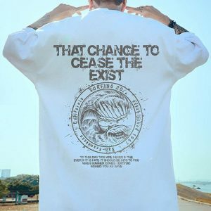 Y2K Fashion 'That Chance To Cease The Exist' Tee - Coquette Aesthetic