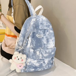 Y2K Fashion Tie Dye School Backpack - Aesthetic Coquette Style Bag