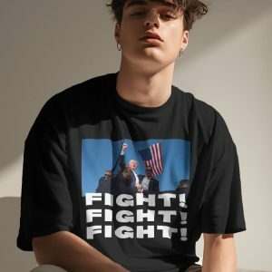 Y2K Fashion Trump Fight Tee - Aesthetic Grunge & Coquette Style Top