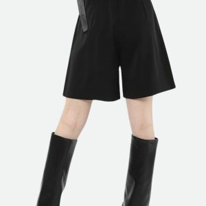 Y2K Fashion Wide Leg Pleated Shorts - Coquette & Acubi Style Essential