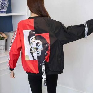 Y2K Fashion Windbreaker: Coquette Style with Aesthetic Vibes