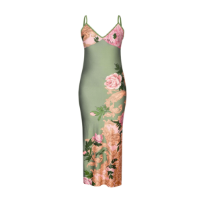 Y2K Floral Bodycon Dress - Acubi Style with Dark Coquette Aesthetic